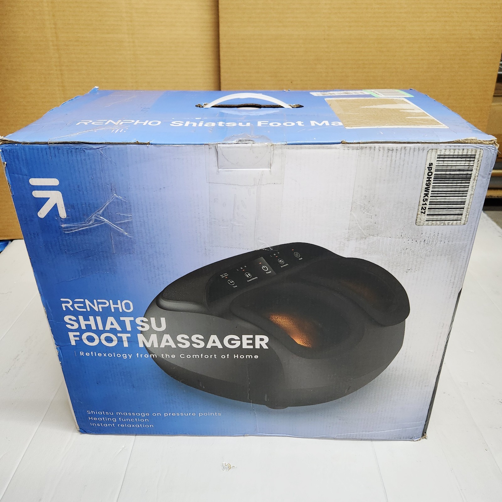 RENPHO Shiatsu Full Foot Massager Machine, 2026 Upgraded Foot Massager with Heat