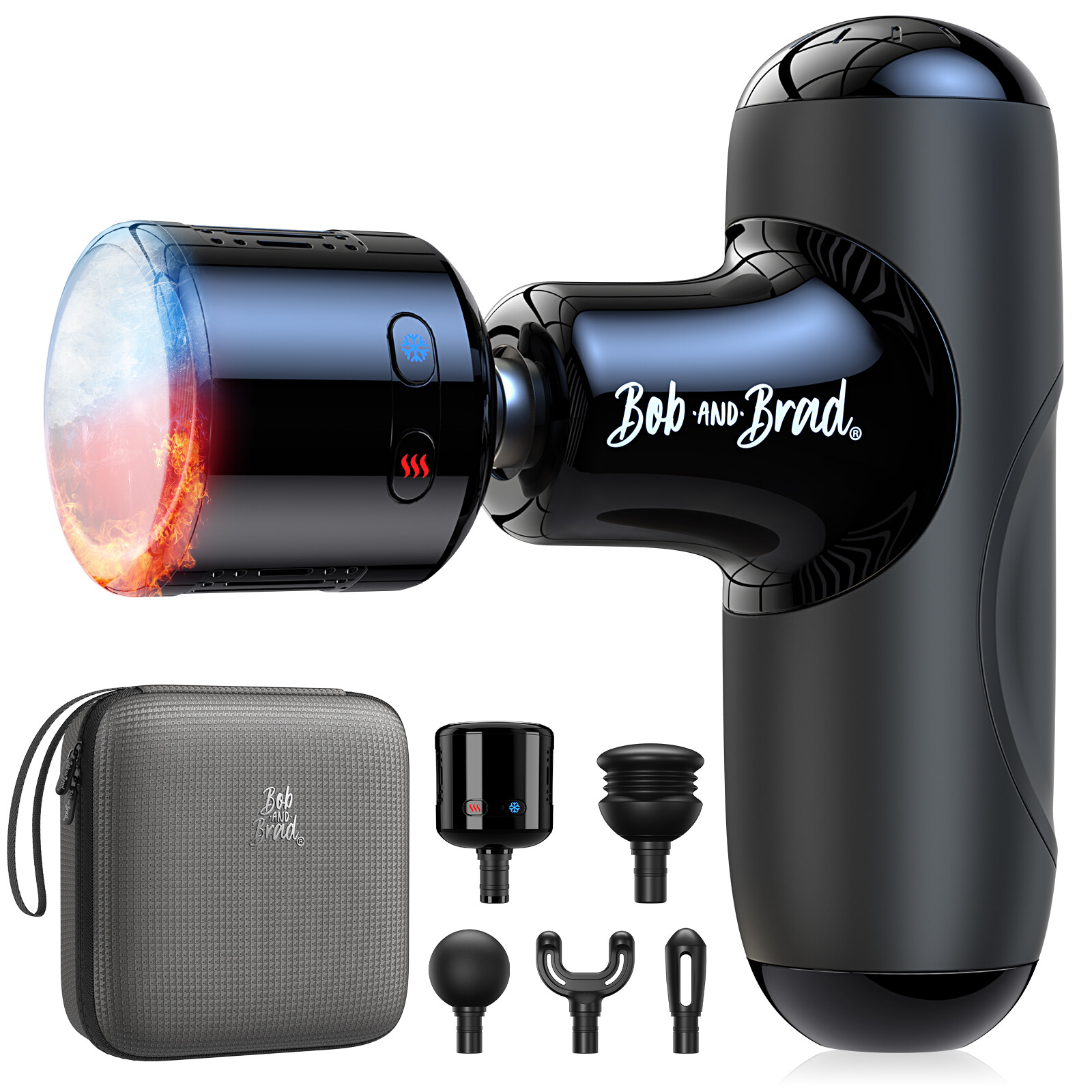 BOB AND BRAD Q2 Mini&Quiet Pocket-Sized Deep Tissue Muscle Massager Gun Relaxes