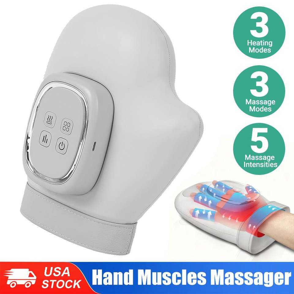 Cordless Hand Massager with Heat Compression Relief Therapy Glove For Arthritis
