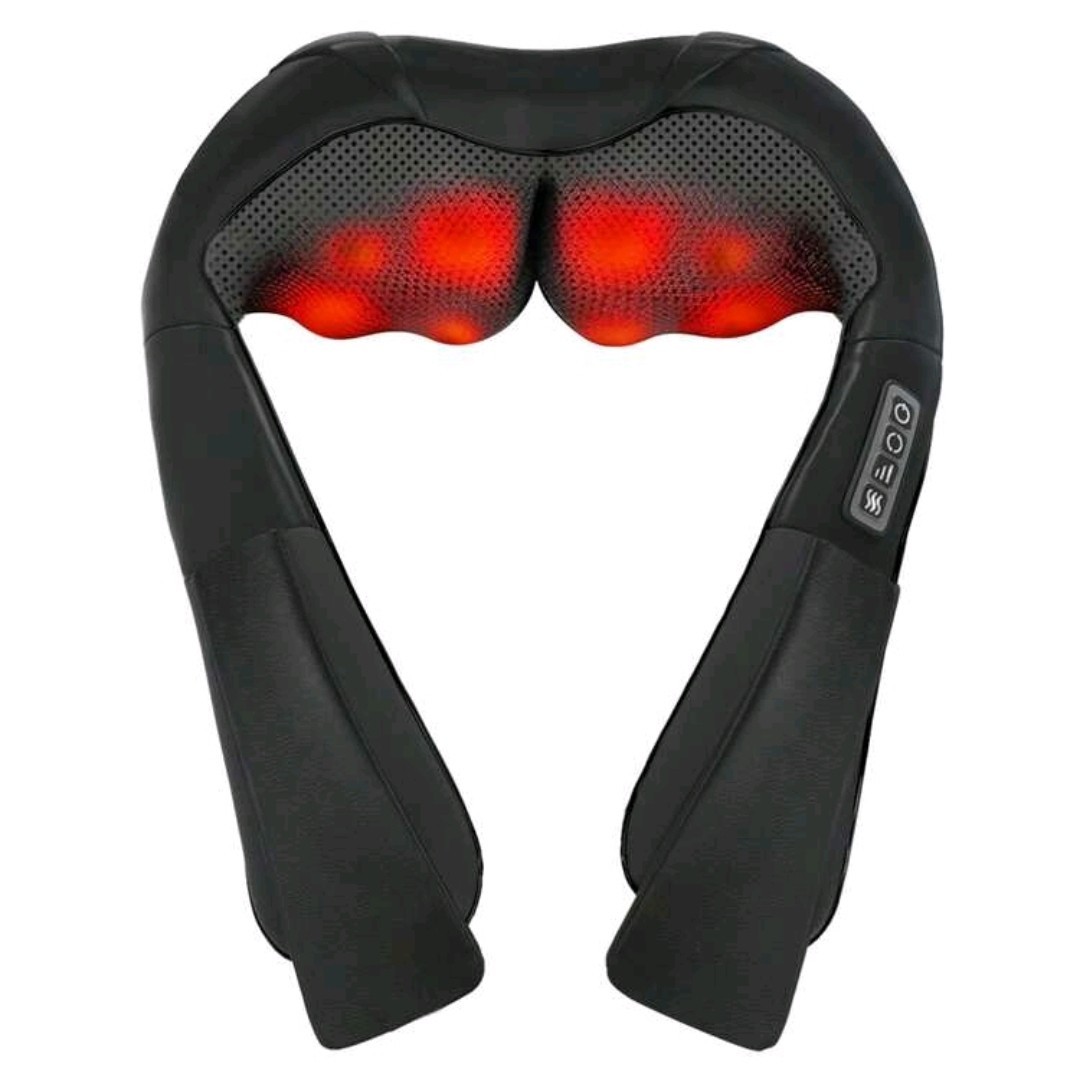 HanTai 4D Electric Neck & Back Massager With Heat,Shoulder Muscle Massage