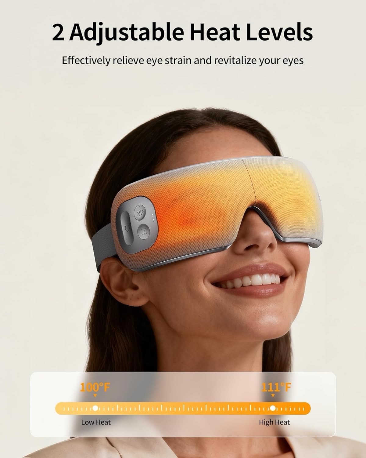ibreo Eye Massager for Migraines with Temple Massage, Heat, Air Compression