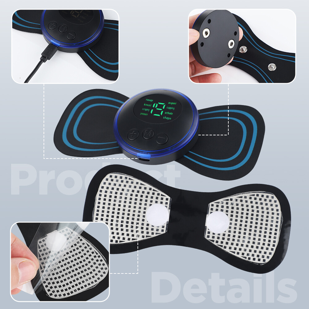 Electric Pulse Massager full body Muscle Stimulator Pain Relief Therapy Machine