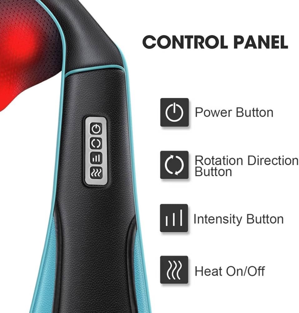 MAGIC MAKERS SHIATSU BACK SHOULDER NECK MASSAGER WITH HEAT
