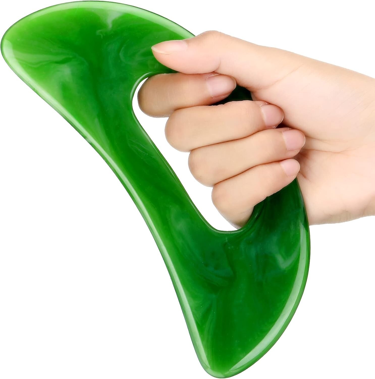 Body Guasha Massage Tool Set Large Gua Sha Board with Hand Grip Muscle Scraping
