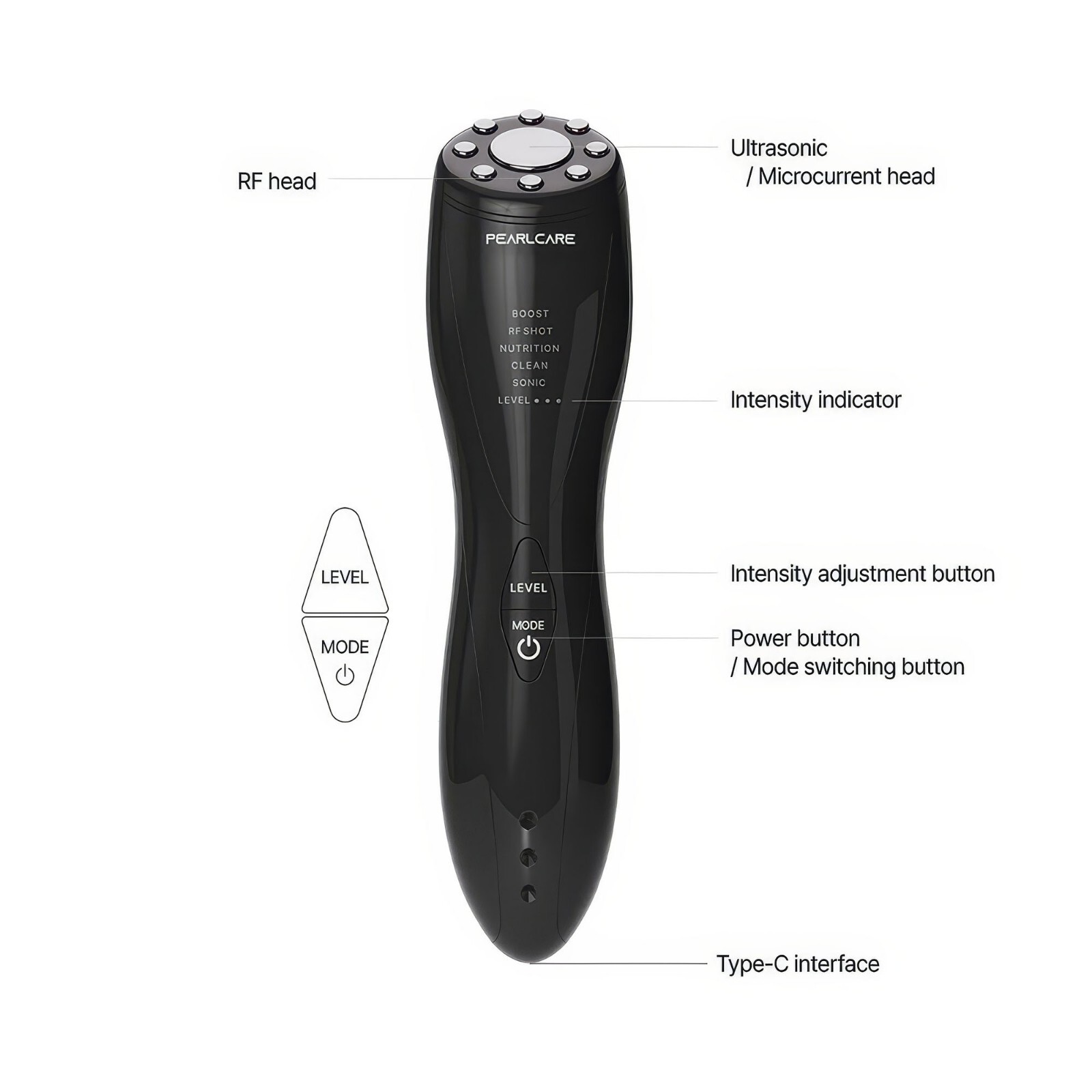 PEARLCARE Triple-Way Skin Regeneration Elasticity Skin Volume RF Ultrasonic