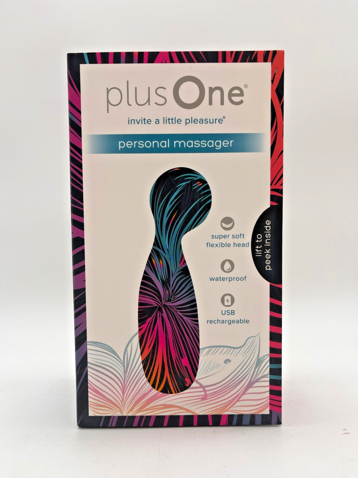 PLUS ONE WATERPROOF PERSONAL MASSAGER *WITH 10 VIBRATING PATTERNS* NEW & SEALED