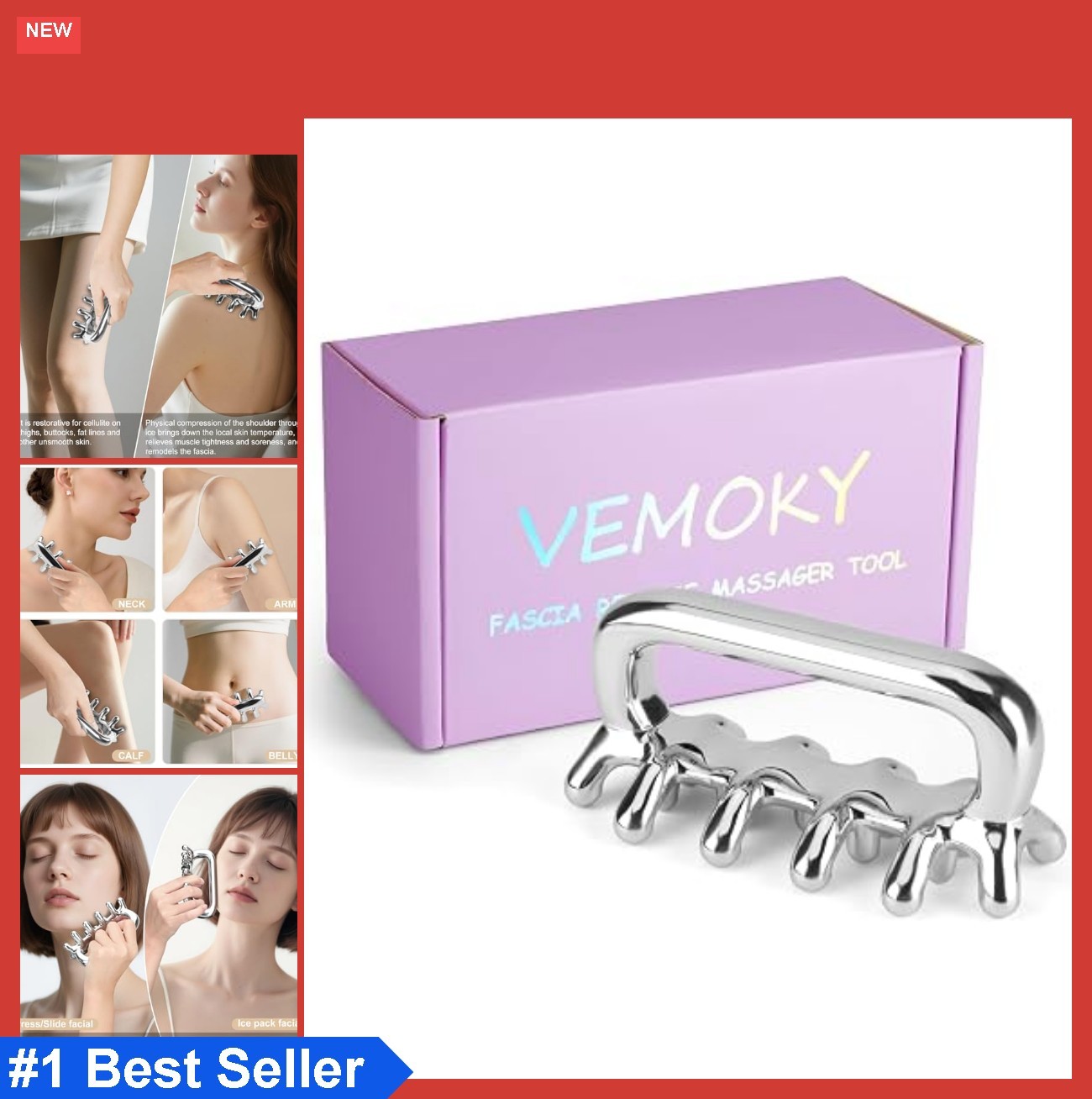 Ice Therapy Fascia Massage Tool Stainless Steel Trigger Point Muscle Pain