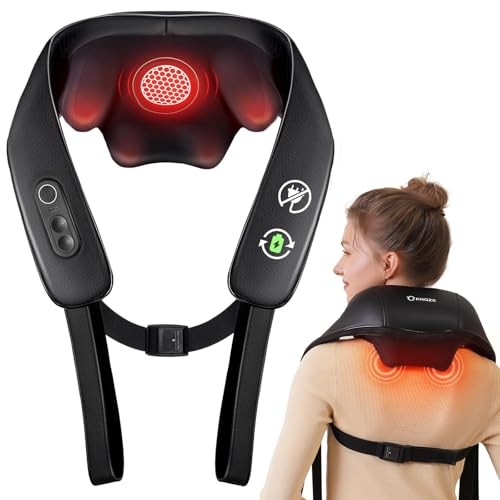 KNQZE Neck Shoulder Massager Heat Cordless Graphene 4D