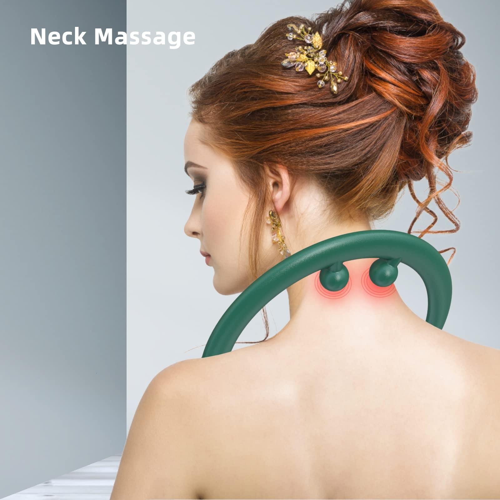 Back and Neck Massager, for Trigger Point Fibromyalgia Pain Relief and Self M…