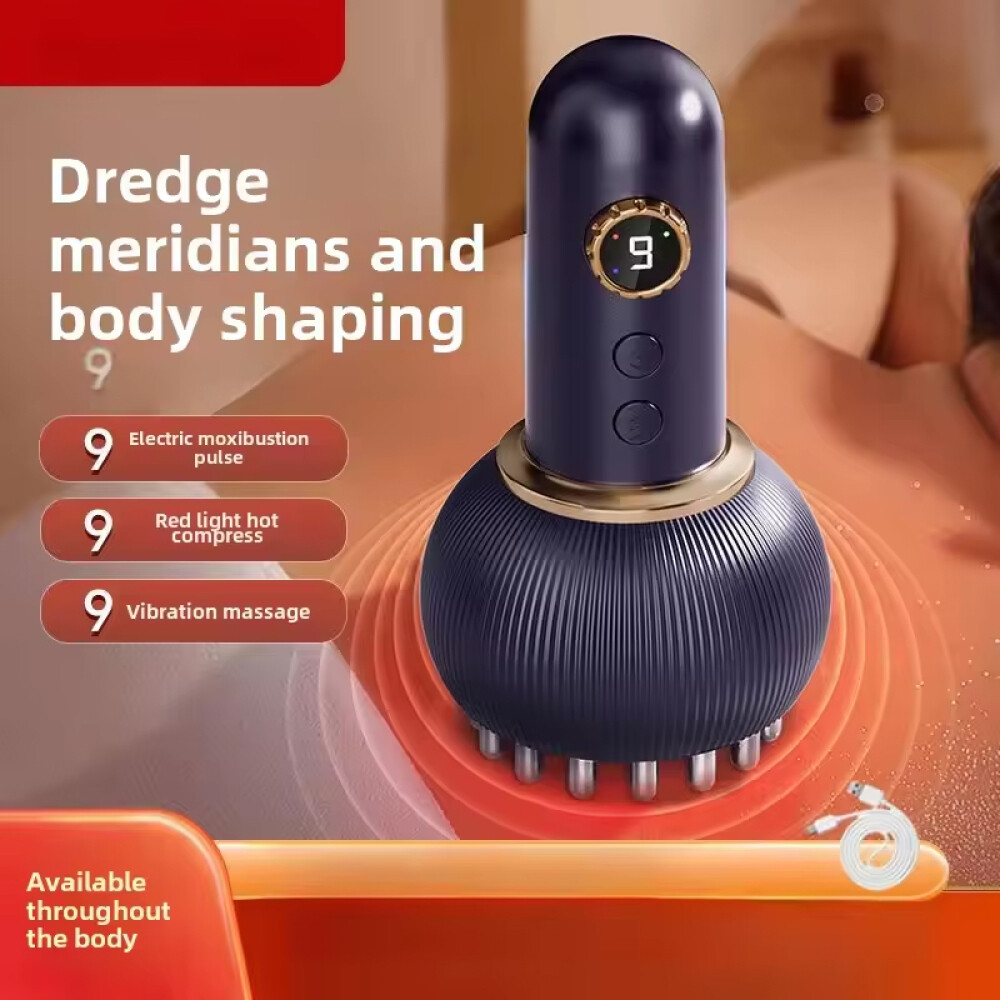 Electric Lymphatic Drainage Machine Meridian Massage Brush for Anti-Cellulite US