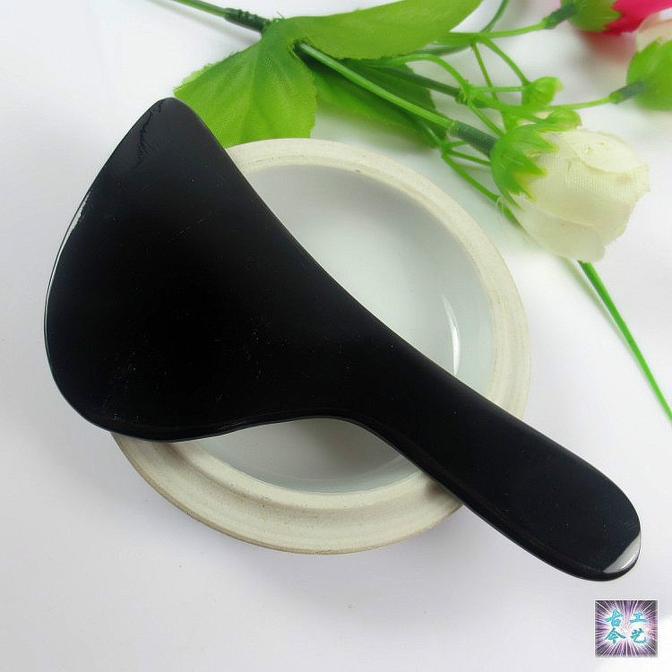 Natural Black Buffalo Horn Gua Sha Facial Beauty Massage Guasha Tool Freeship