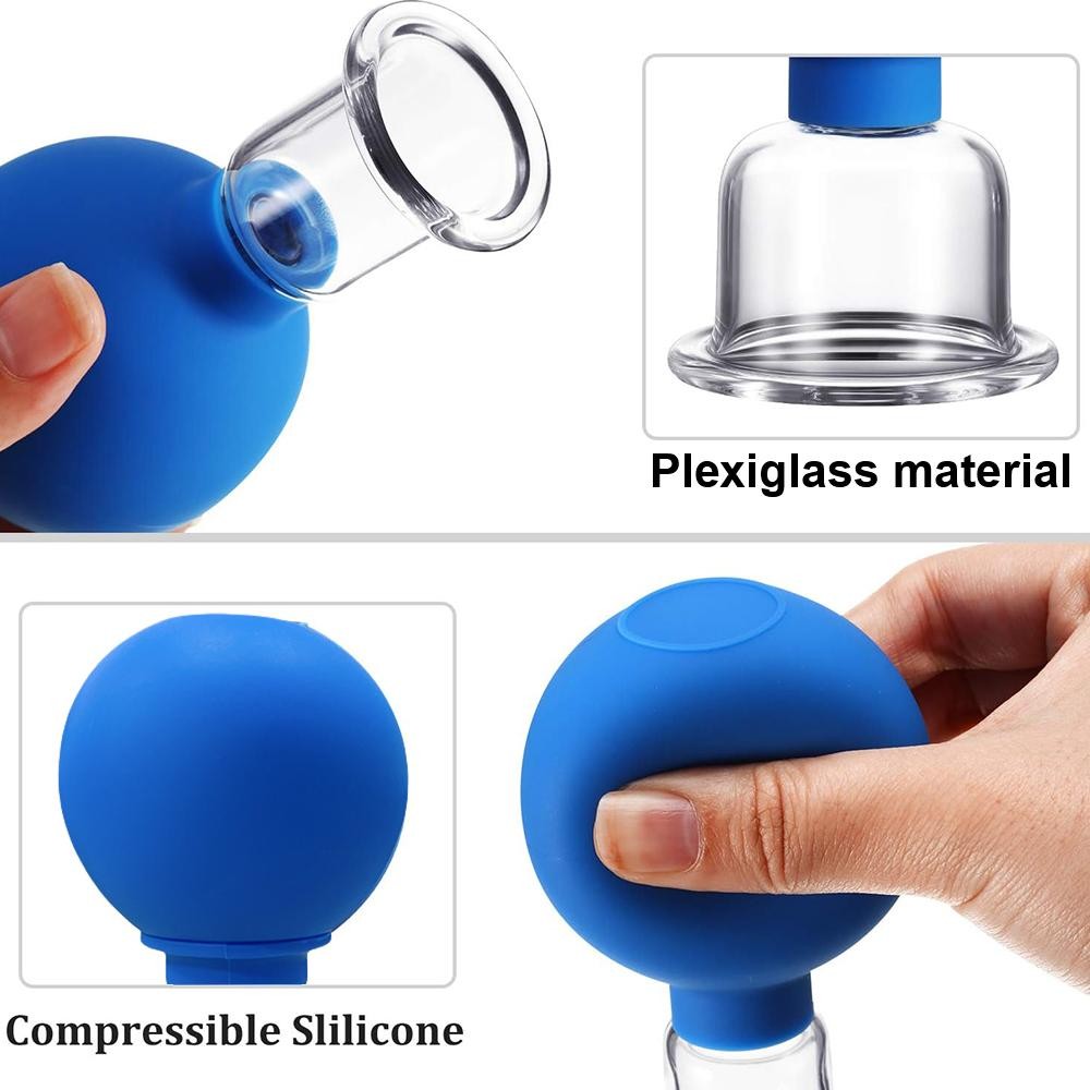 2/3pcs Facial Cupping Cup 1pcs Face Cup Silicone Cupping Massage Vacuum Suction