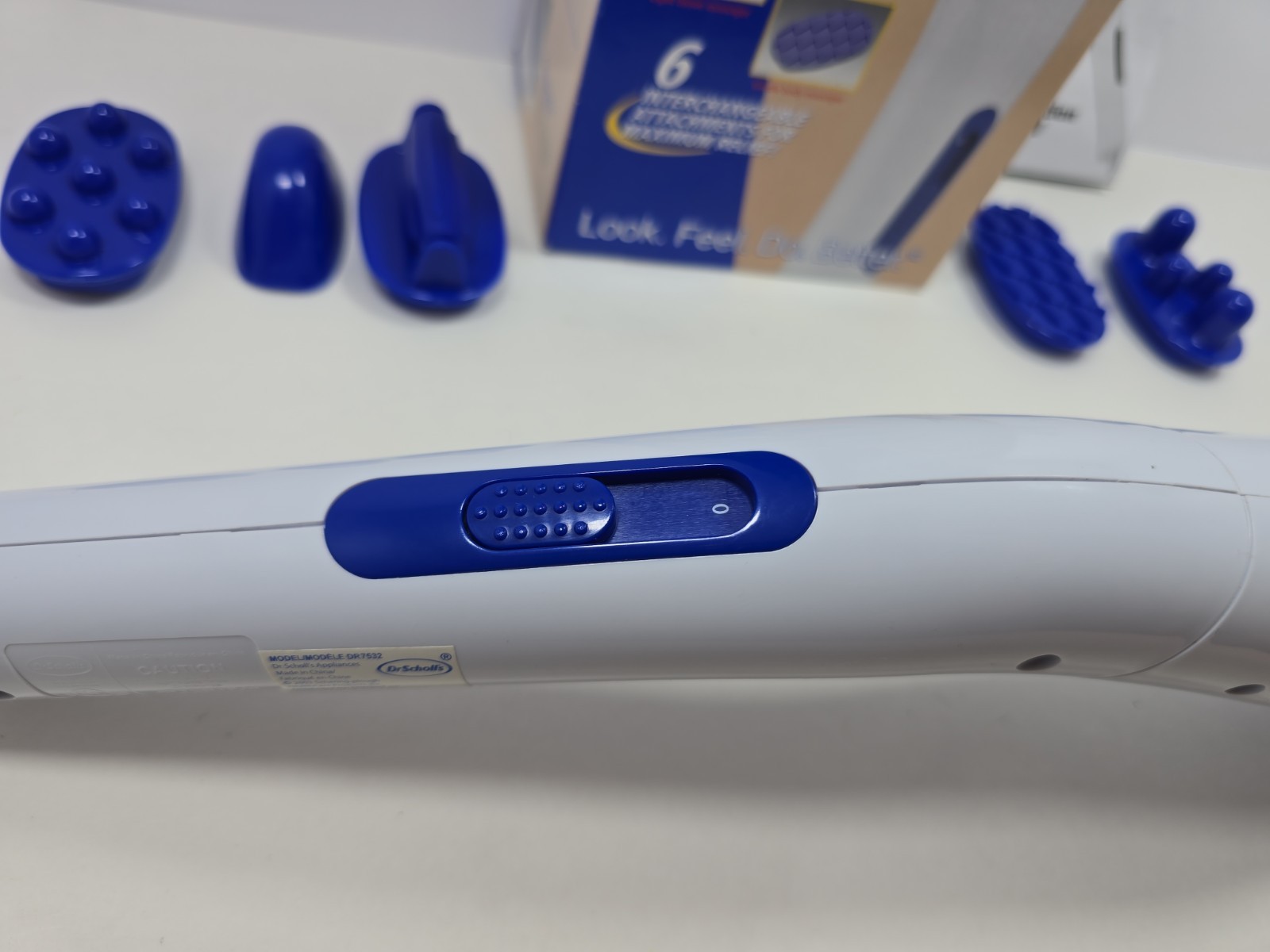 Dr. Scholl’s Thera-Node Infrared Massager 6 Attachments DR7532 Open Box Tested!