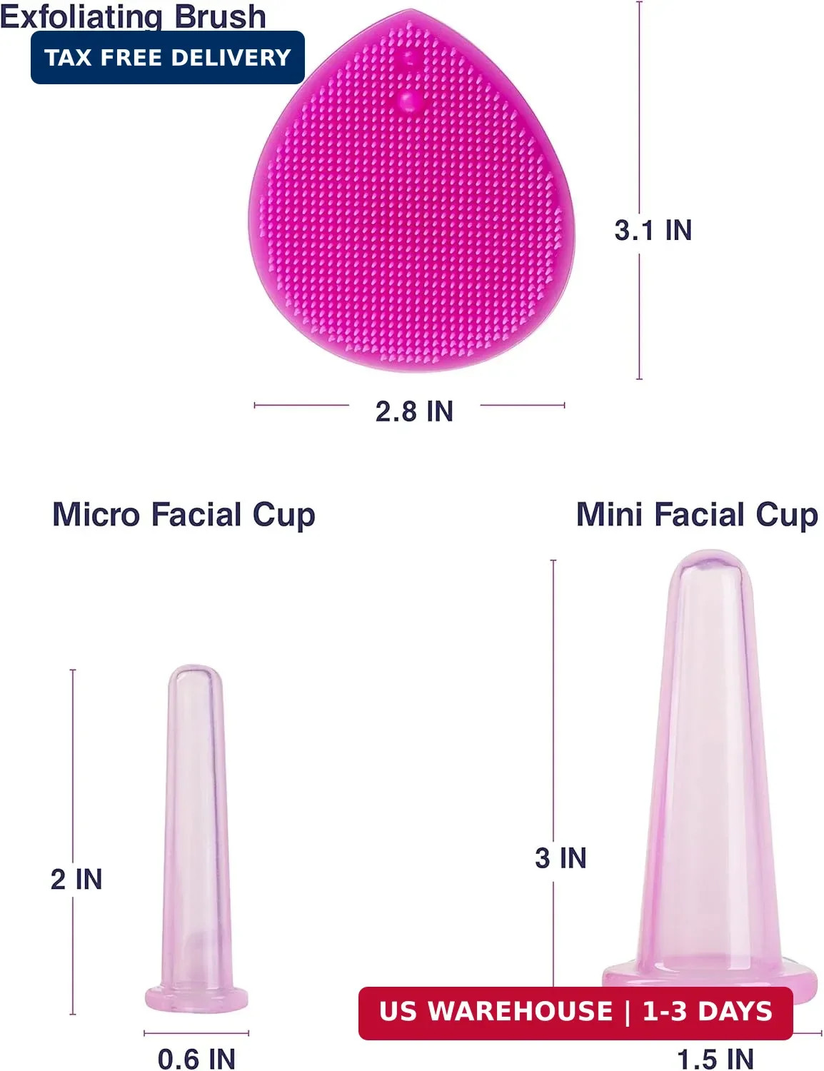 Face Cupping Set – Cupping Therapy Sets – Facial Cupping System – Silicone Massa