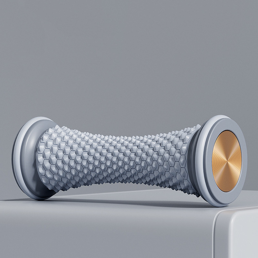 Yoga Foot Roller with Dual Material Design PVC Wheel TPR Pressure Points