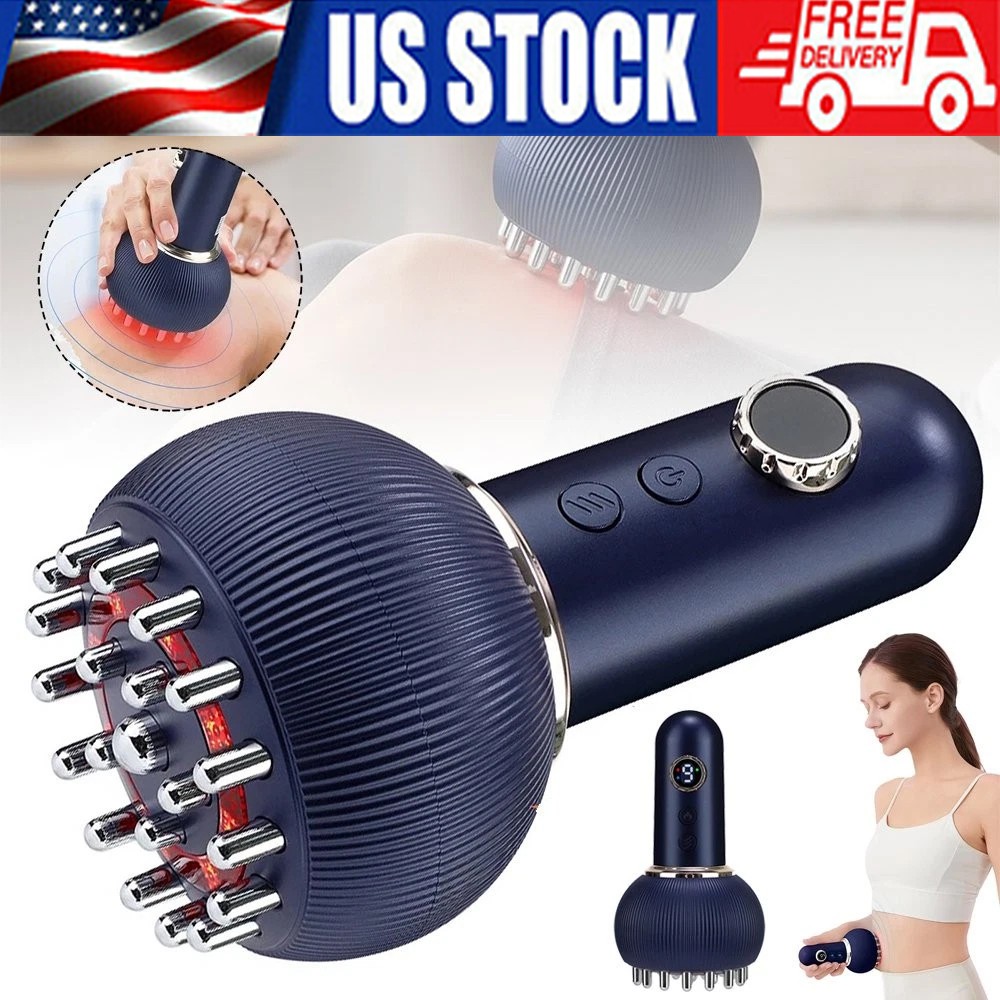 Electric Lymphatic Drainage Machine Meridian Massage Brush for Anti-Cellulite~