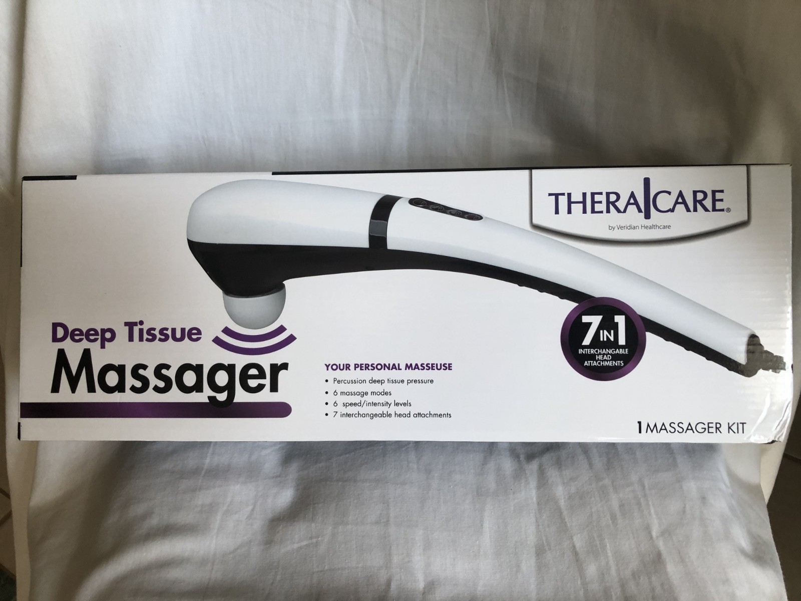 Theracare Deep Tissue 7 in 1 Massager with Heat Model 19-016 Head Attachments
