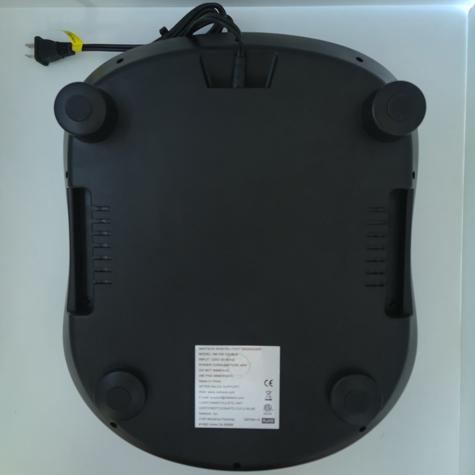 Nekteck Shiatsu Feet Massager NK-FM-100-BLK Kneading Heat Option Tested Works