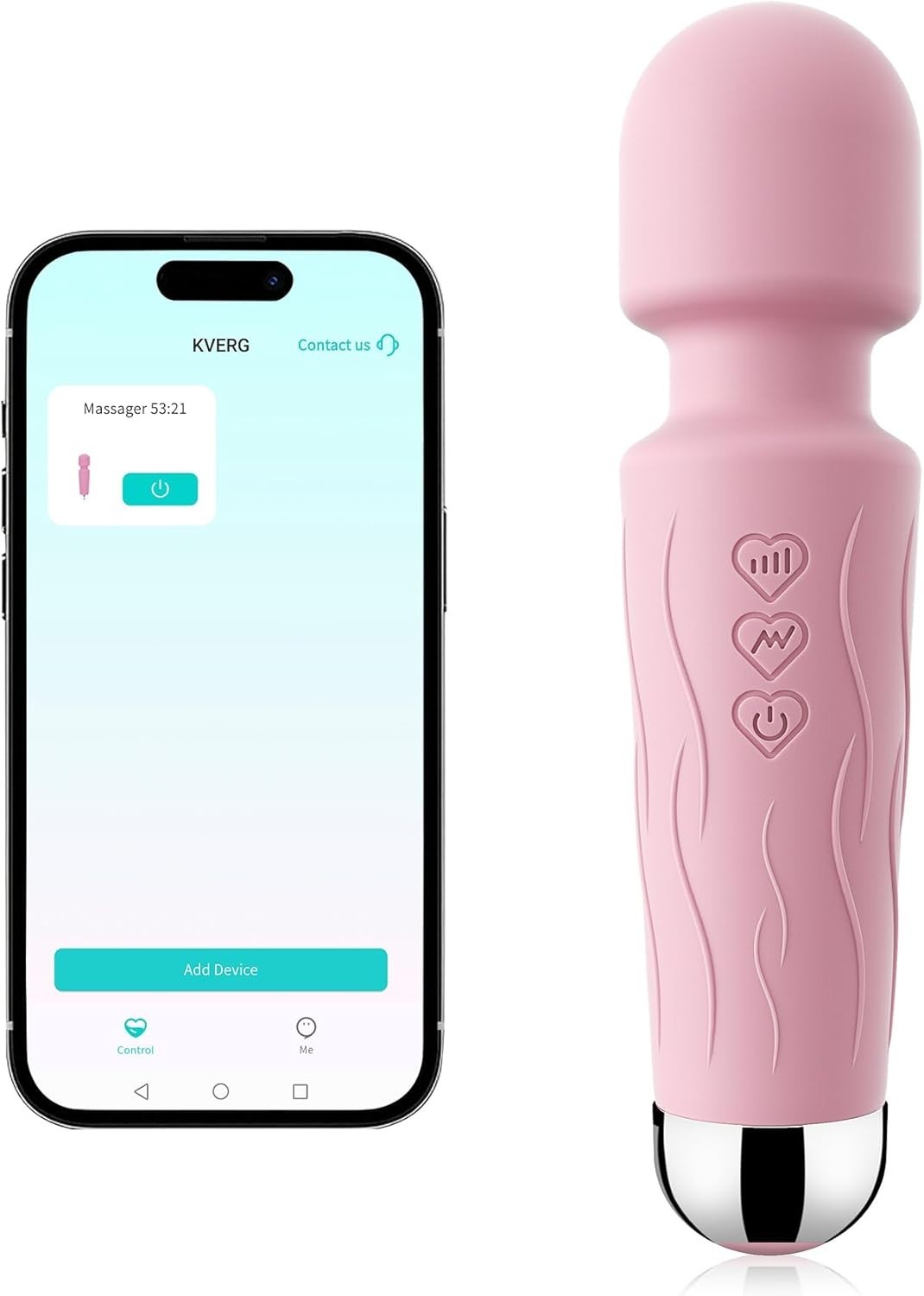 Personal Massager App Controlled Waterproof USB Rechargeable 20 Modes Quiet