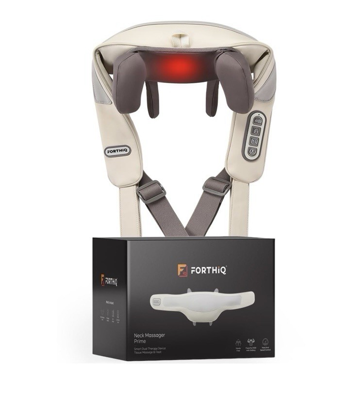 Forthiq Deep Tissue Neck Massager Hand-Like Heat Adjustable