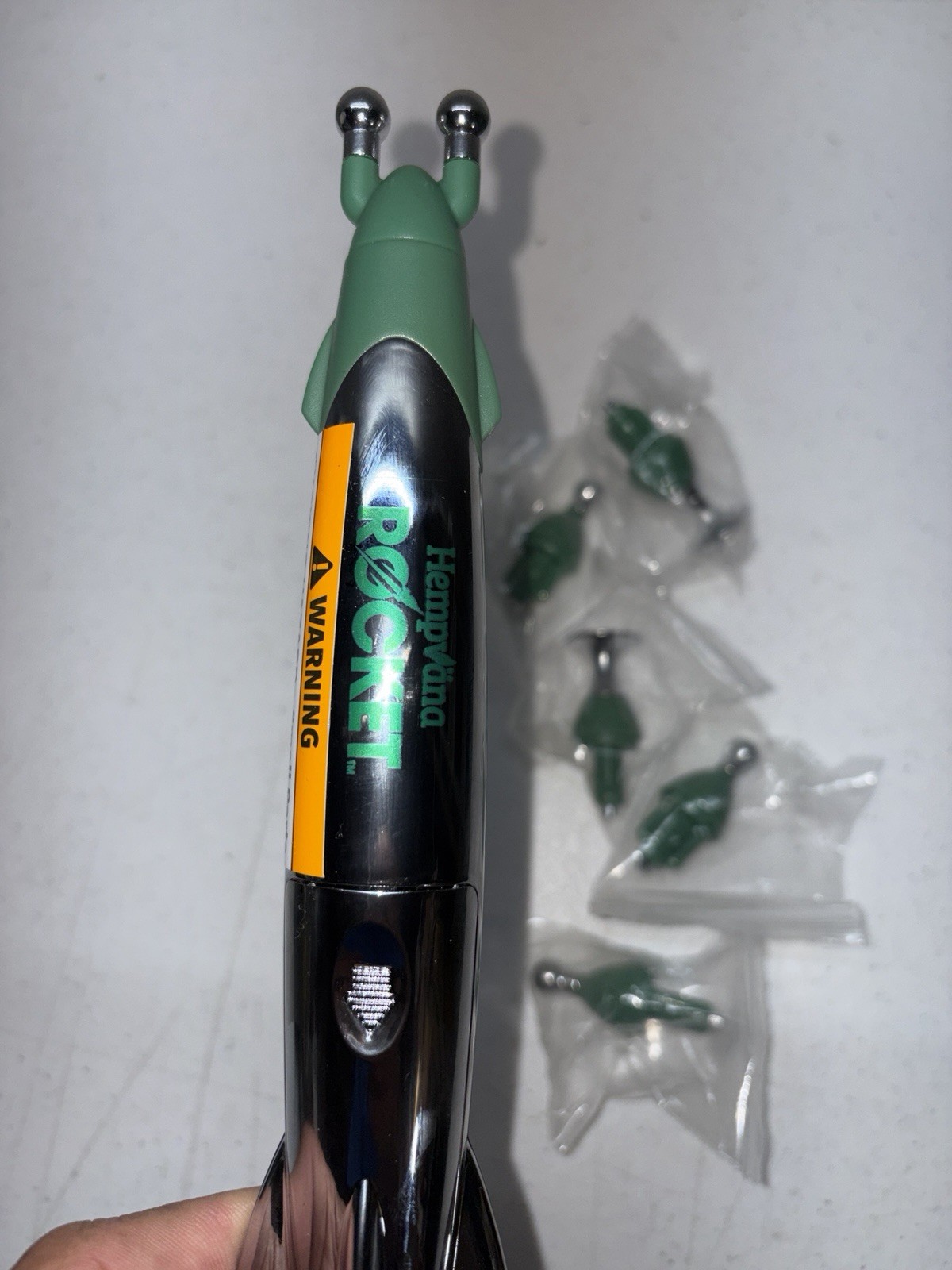 Hempvana Rocket TENS Therapy Pain Relief Pen – Silver/Green, Pad Free. New.