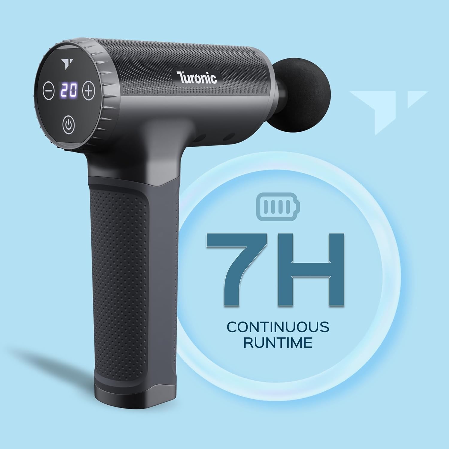 Turonic Professional Handheld Massage Gun – Deep Tissue Percussion Massager