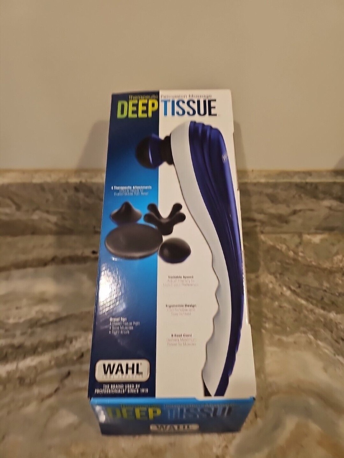 WAHL Deep Tissue Massager Therapeutic Percussion With – 4 Attachments W Receipt
