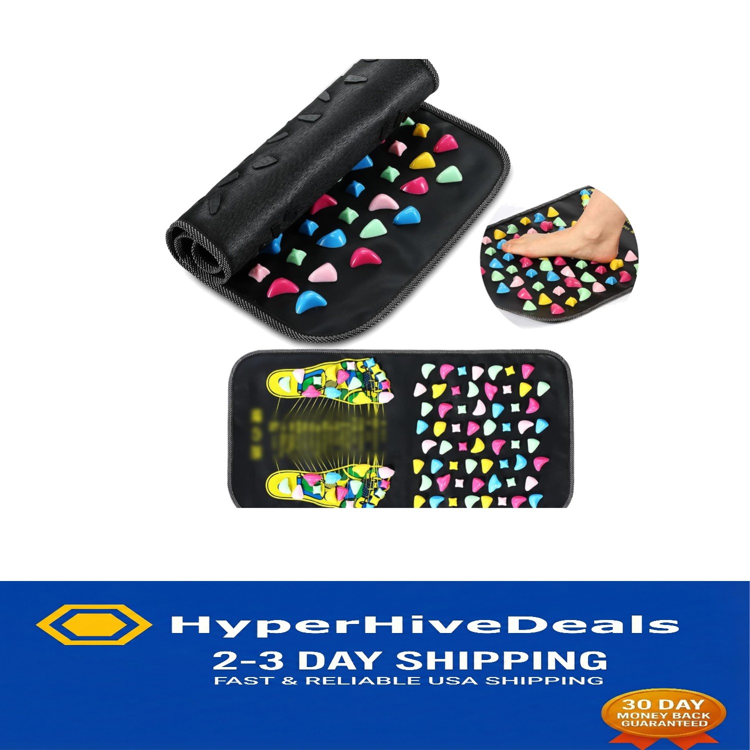 Acupoint Foot Massage Mat 27.56» x 13.78» for Office & Home Relaxation