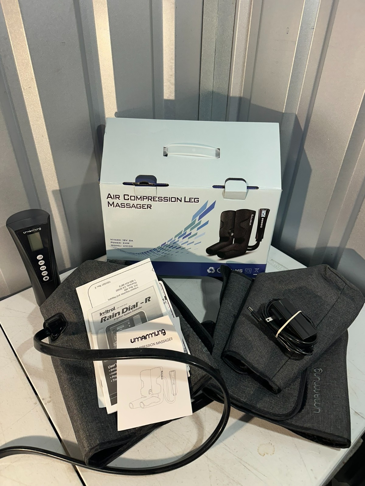 Umarmung UM-02 Air Compression Leg Massager Boots Tested Working Box
