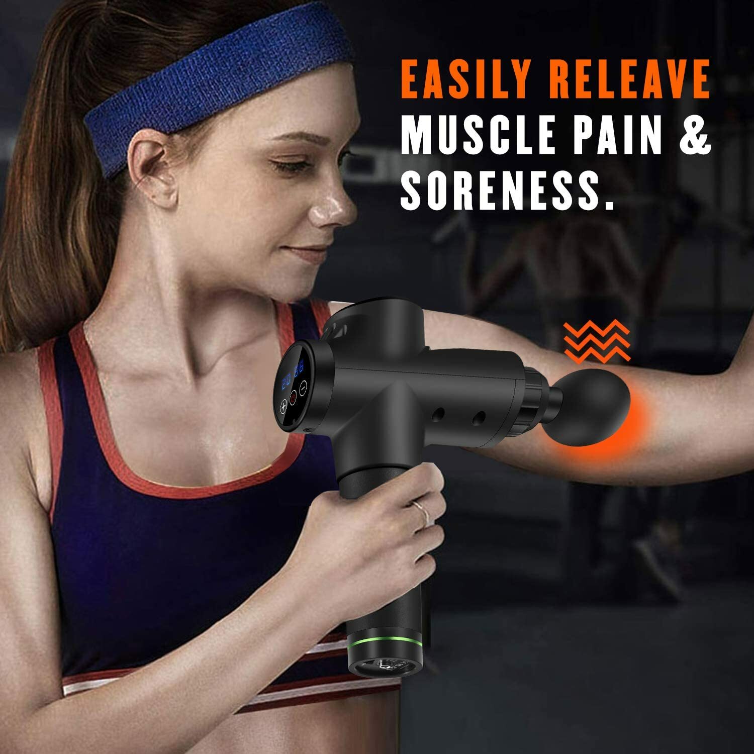 Percussion Handheld Sonic Massage Gun – Deep Tissue Massager for Sore Muscle USA