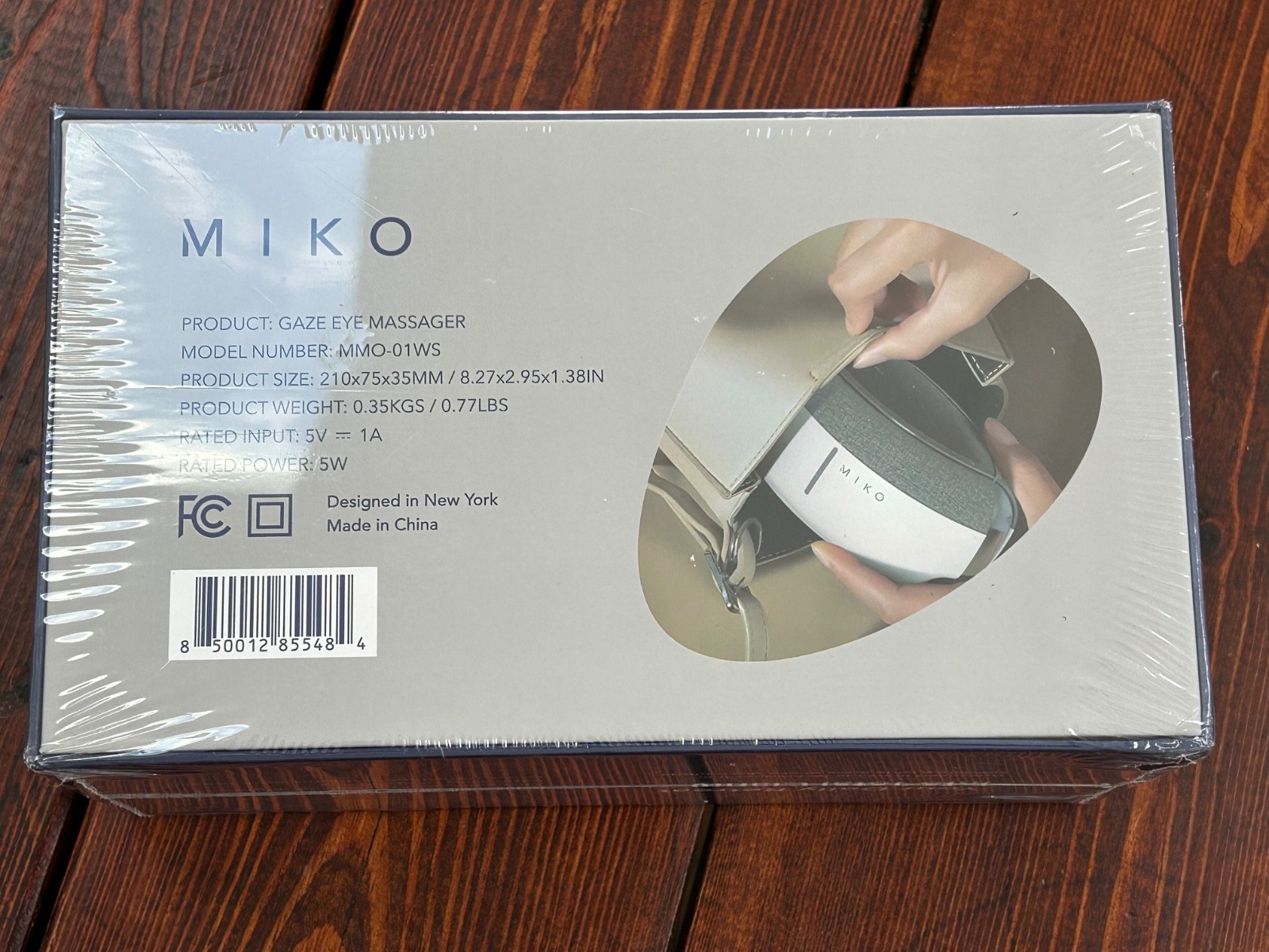 Miko Gaze Eye Massager with Heat + Bluetooth Connectivity – Brand New, Sealed
