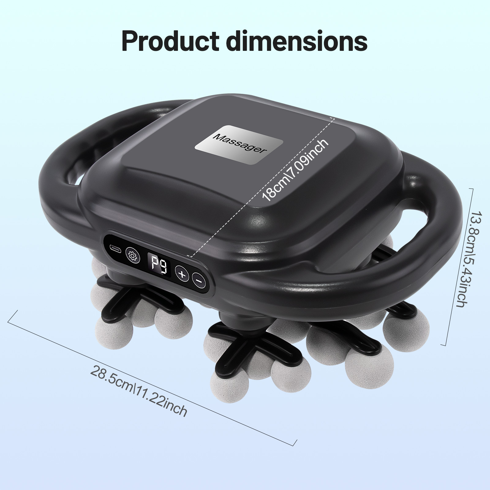 32 Head Massage Gun Deep Tissue,2000mAh Electric Massager Body Muscle Pain Relif