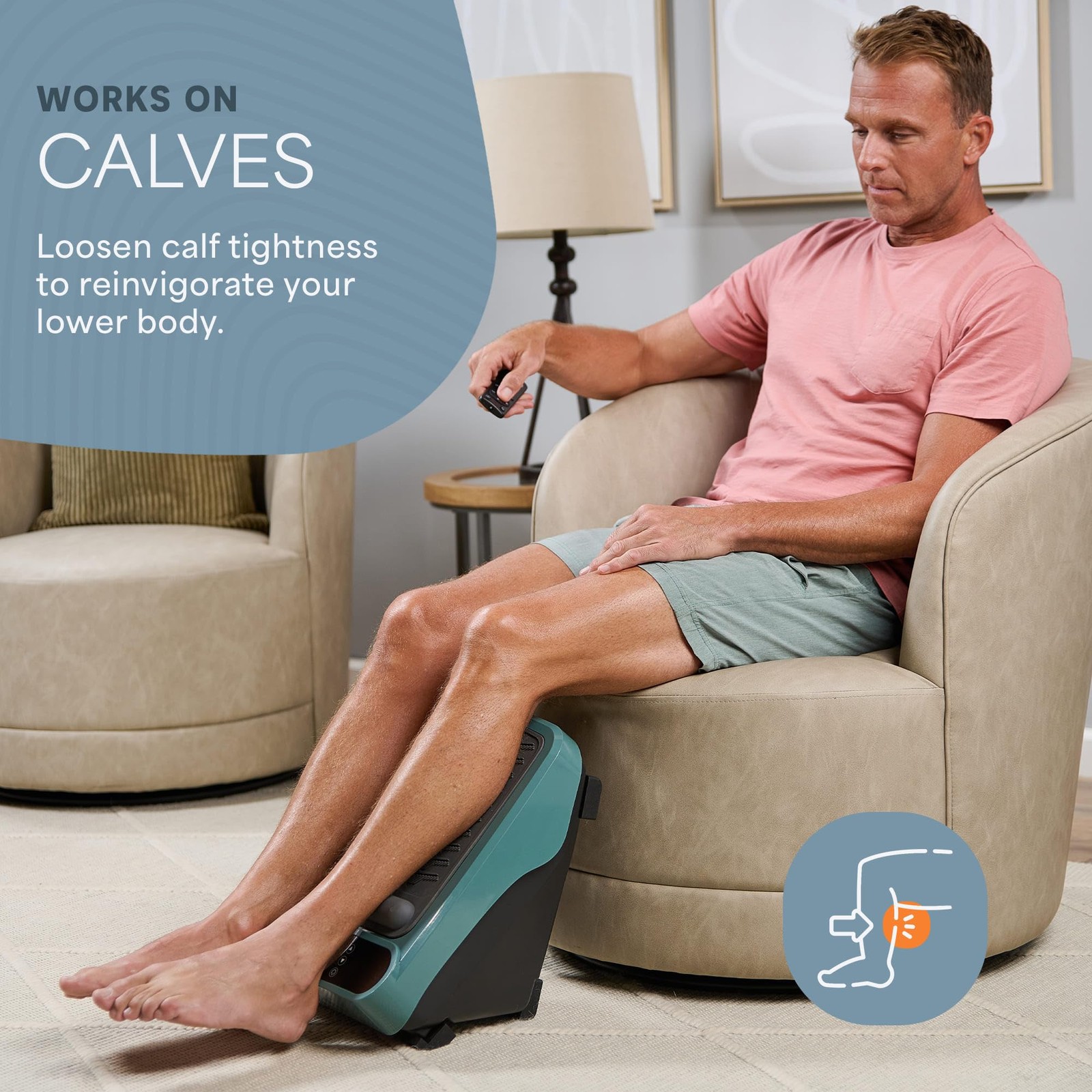 VibraFlow Foot Massager for Neuropathy – Relaxing Calf and Foot Therapy with …