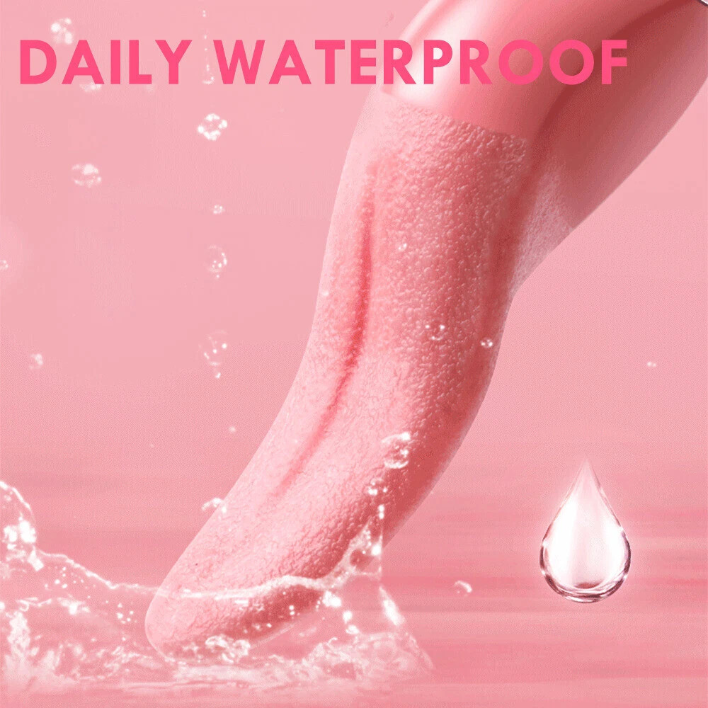 Pink Waterproof Tongue Vibration Massager – 1 Pack, Water-Resistant Fun Toy
