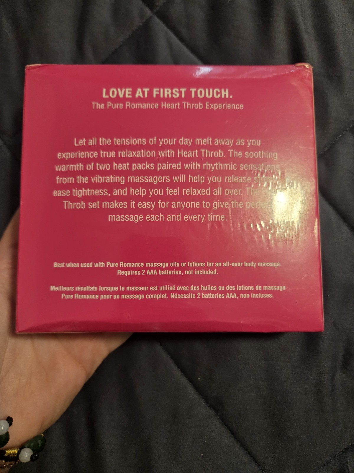 Pure Romance HEART THROB 2 Heat Packs & 2 Vibrating Massagers NEW SEALED