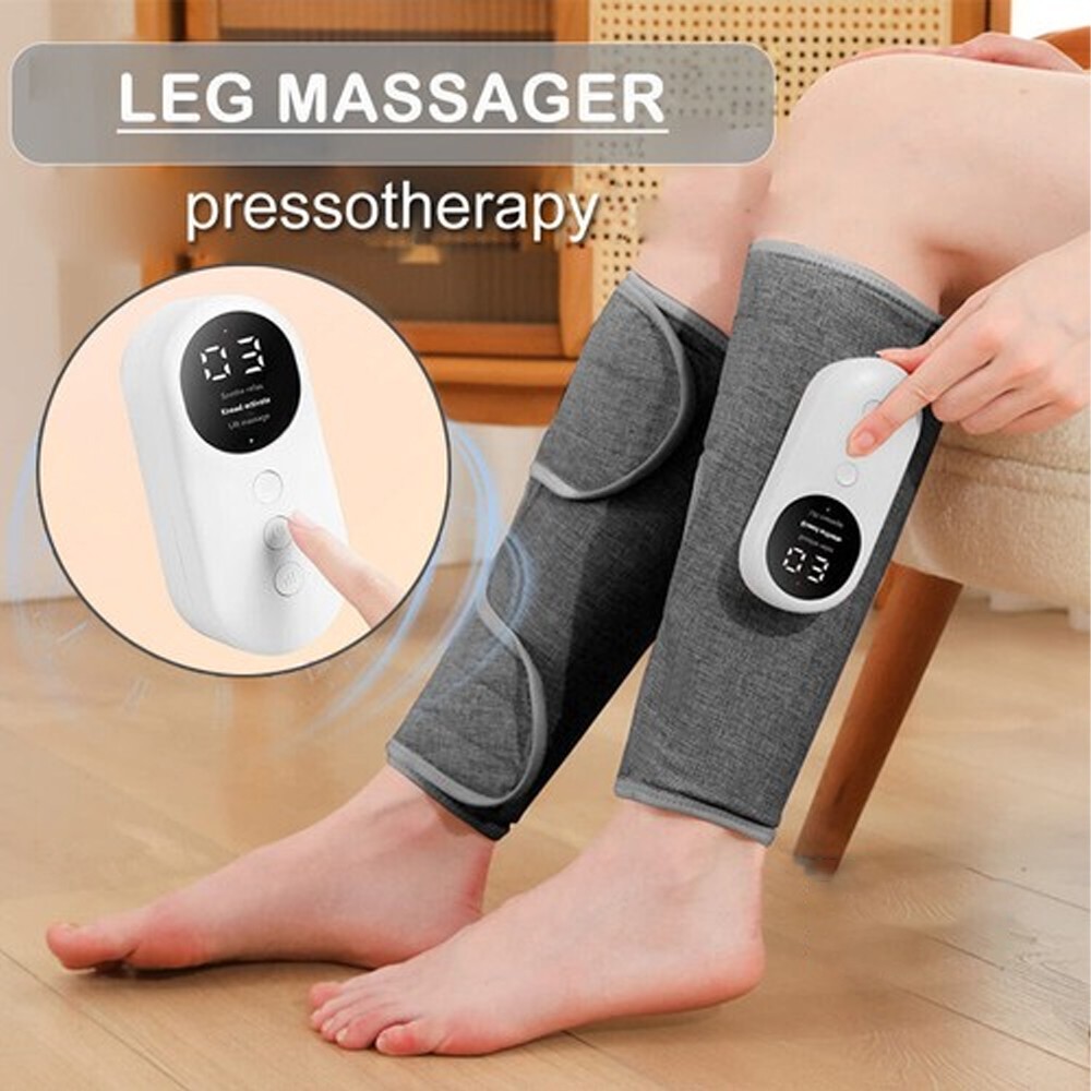 2pcs 3 Model Leg Massager for Circulation, Air Compression Calf Massager w/ Heat