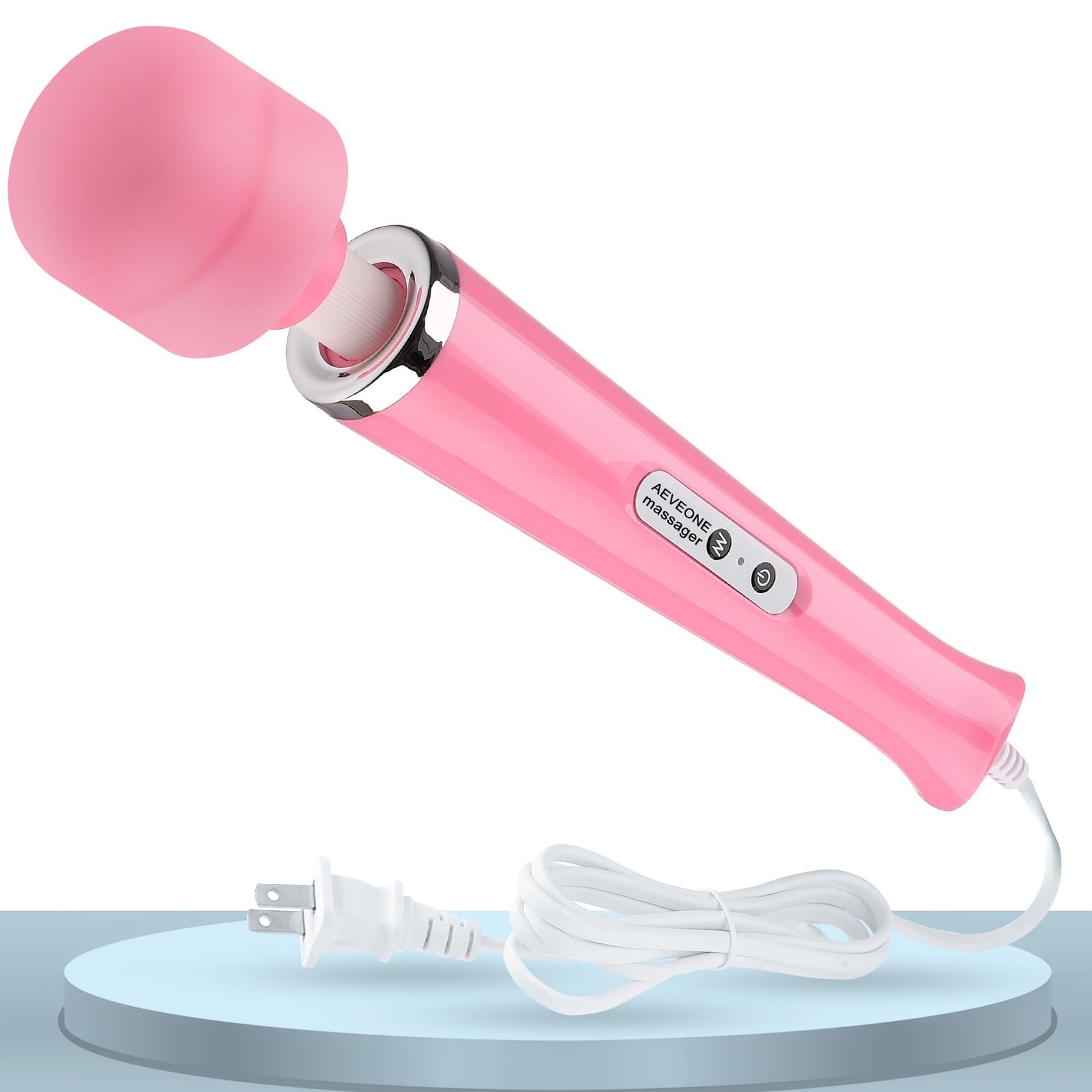 AEVEONE Wired Powerful Handheld Wand Massager, 1 Count (Pack of 1), Pink