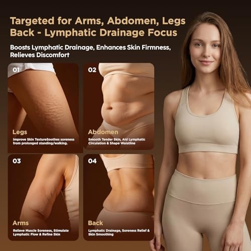 Lymphatic Drainage Massager Anti-Cellulite Body Sculpting Tool Warming Vibration
