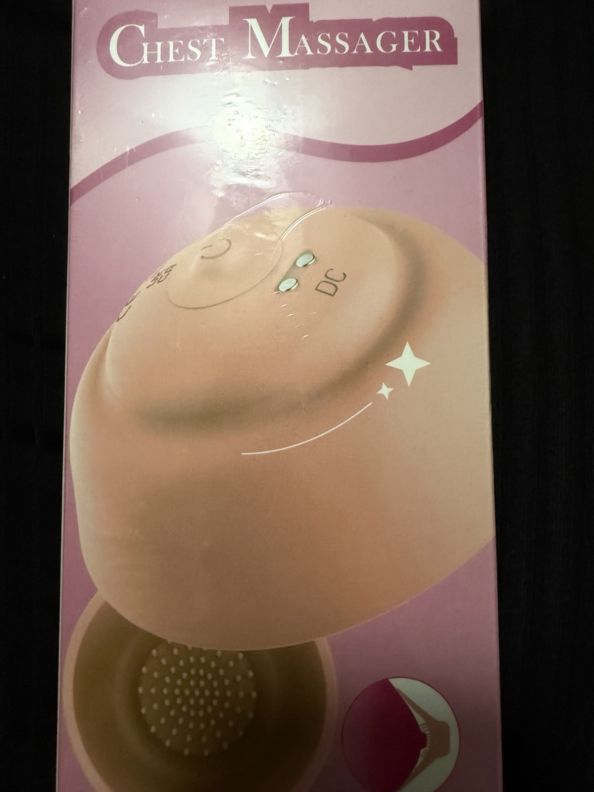 Chest Massager for Chest Care Beige Electric Massage Device for Breast Wellness