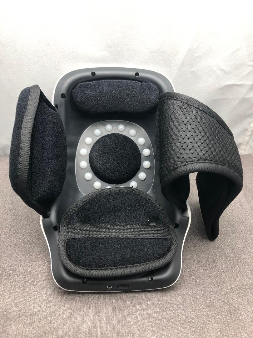 USB Charging Knee Massager – Vibration and Heat with incl. electrodes and pads