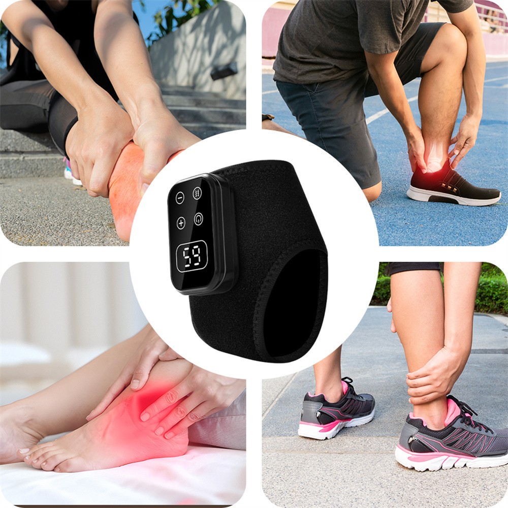 1-2PCS Foot Ankle Massager Vibration Infrared Thermal Joint Sprain Pain Relieve