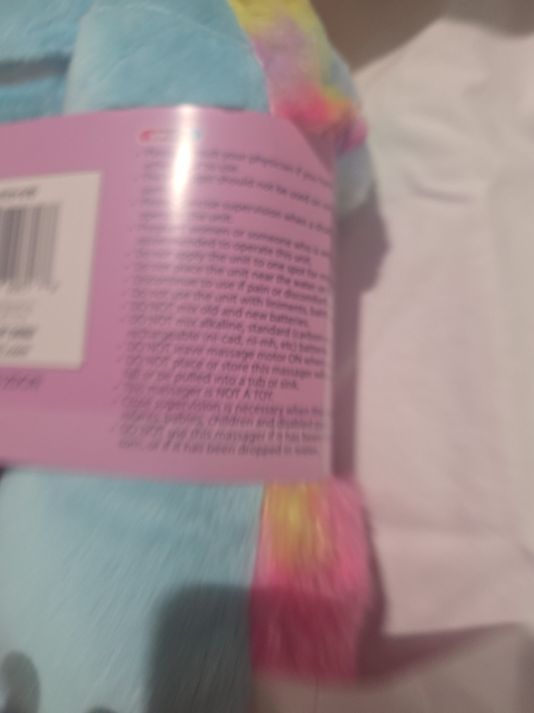 HealthTouch Polyester Fibers Neck Massager Colorful Sloth Requires 2 AA Batterie