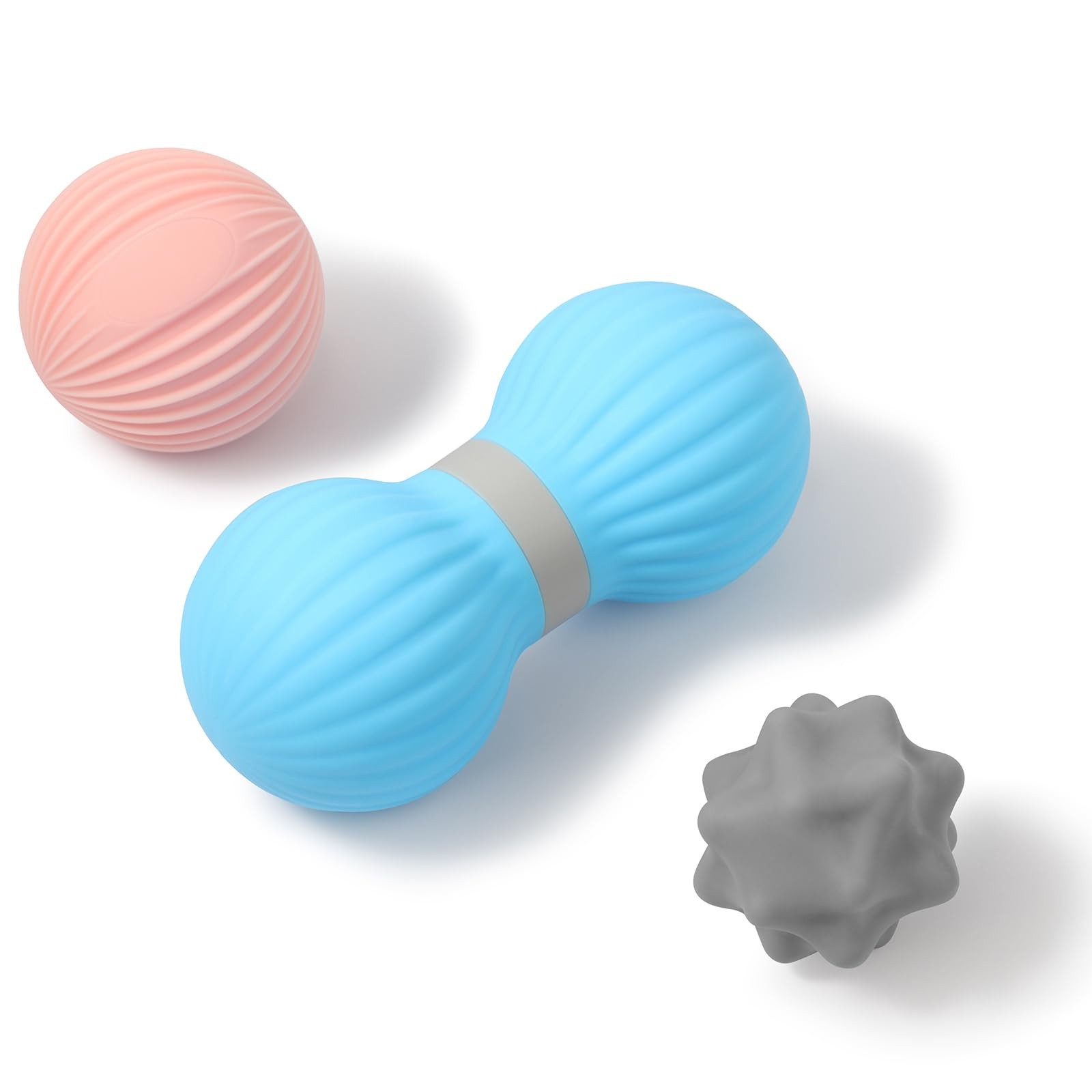 Peanut Massage Ball Set, 3 Pack Peanut Roller, Textured Massage Ball & Trigge…