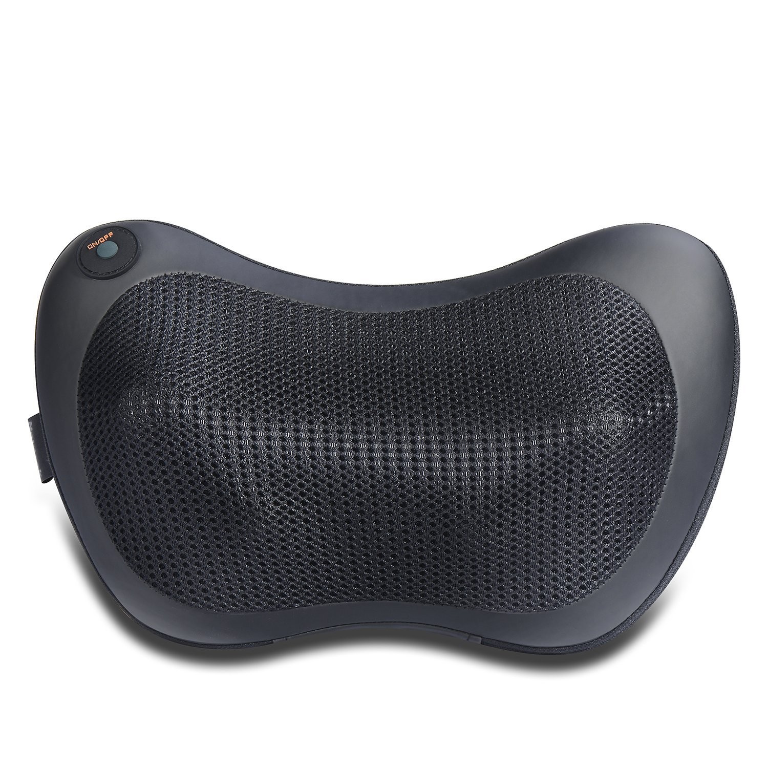 Nekteck Shiatsu Deep Kneading Massage Pillow with Heat, Car/Office Chair Black