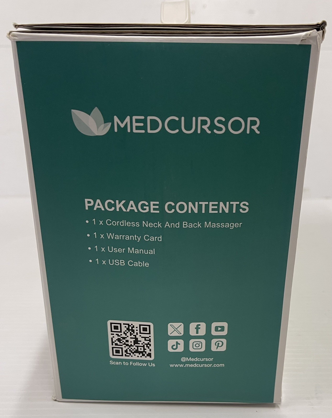Medcursor Cordless Neck & Back Massager with Massage and Heat