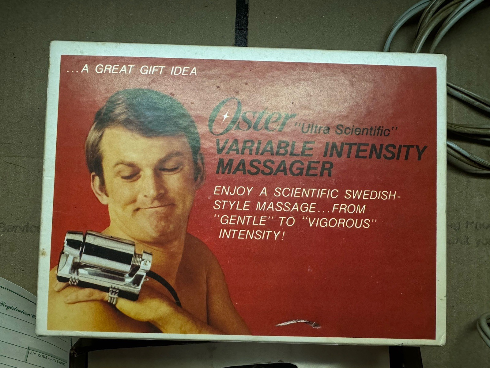 Vintage Oster 146-01B Ultra Scientific Swedish Massager – Variable Speed, Chrome