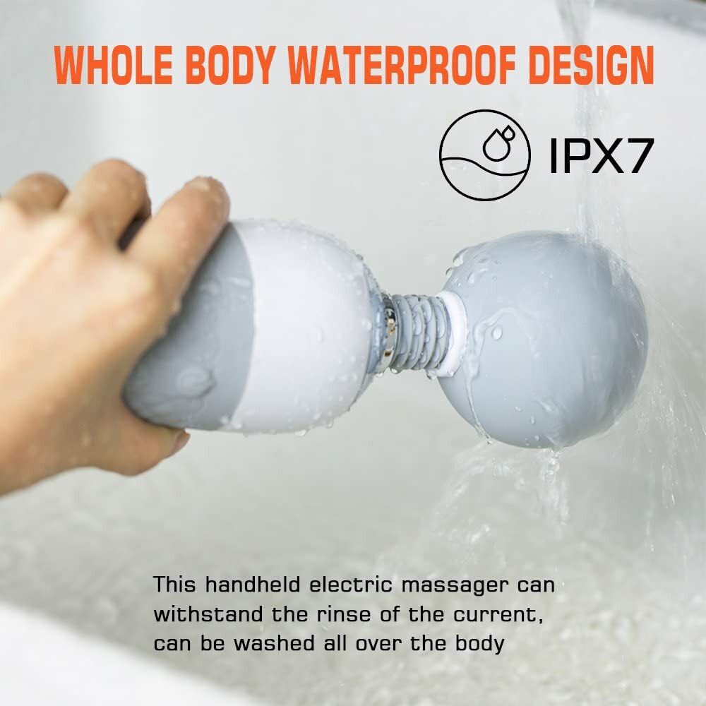 Luxe PREMIUM Wand Massager Vibrating 7 POWERFUL Vibration Patterns Soft Bendable