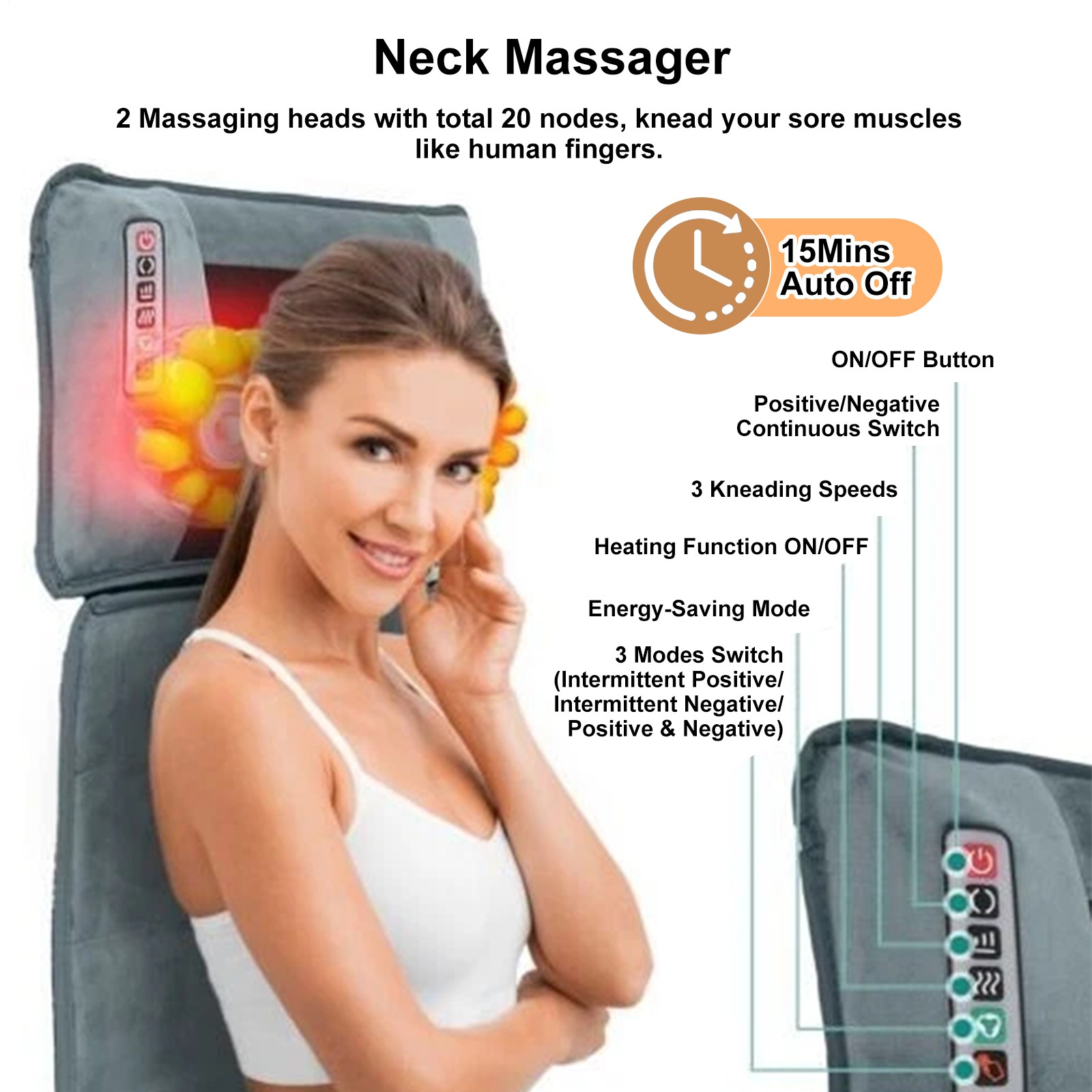 Massage Pad Full Body Bed Massager for Whole Body Relaxation Bed Massager