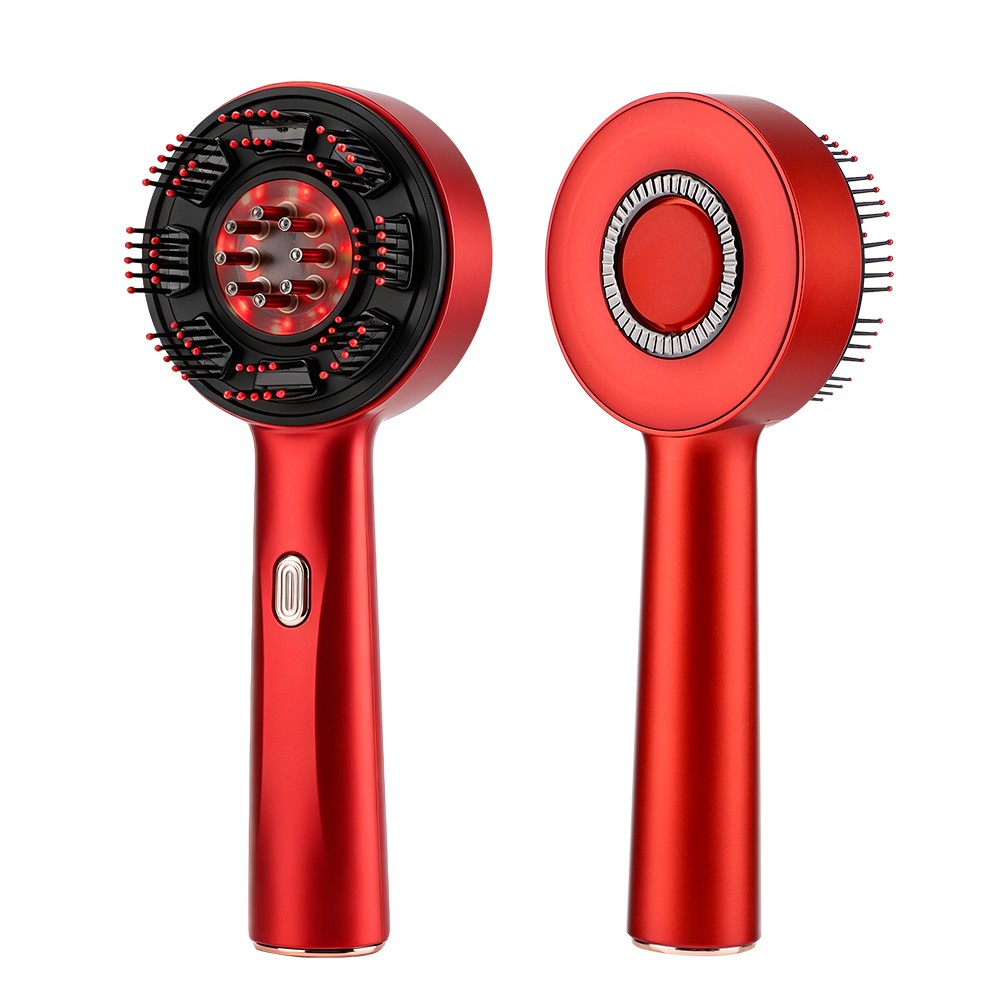 Upgrade Electric Scalp Massager Brush Massage Comb – Red Light Therapy & Oil US