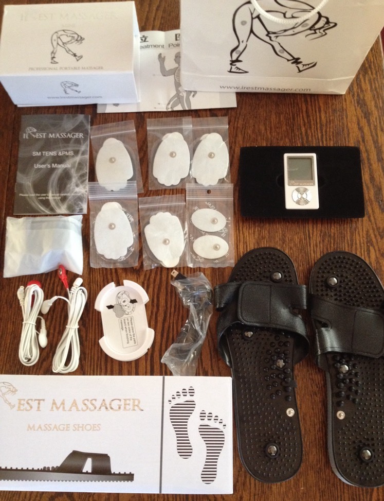 Irest mini massager and massage shoes